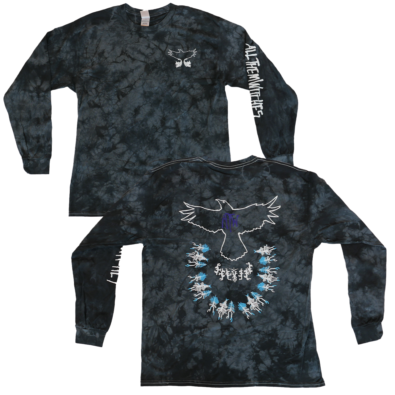 Black Tie Dye Longsleeve Tee